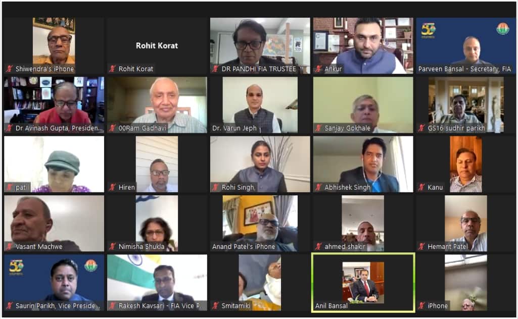 FIA Welcomes Deputy Consul General - New York in a Zoom Virtual Meet & Greet program