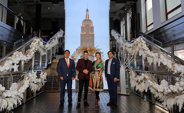 Empire State Building illuminated for Diwali, a Spectacular Celebration of Light and Love