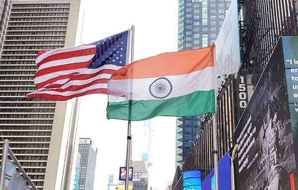 Flag Hoisting at Time Square 2020